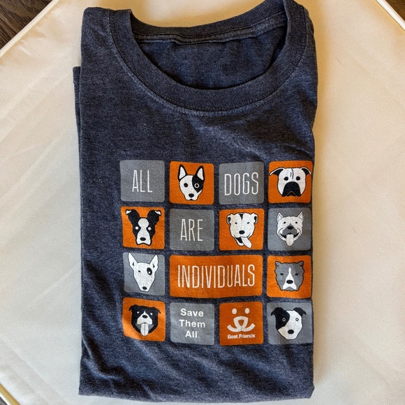 Best Friends Animal Society Tops - Best Friends Animal Society T-shirt - short sleeve in gray